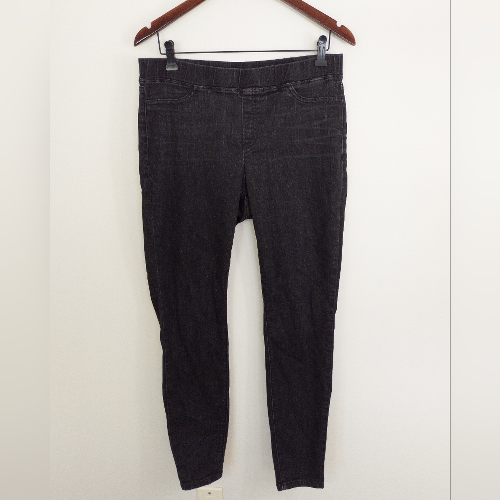 Eileen Fisher Organic Cotton Stretch Denim Leggings Dark Wash Small